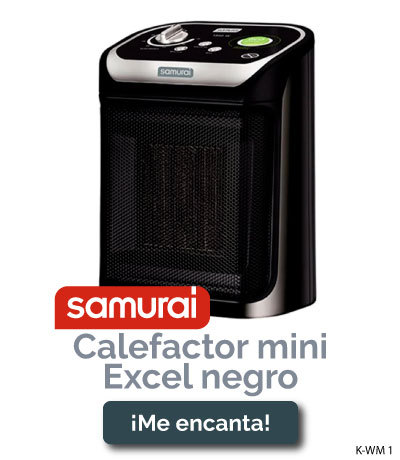 Bnnr descuentos 2 - Calefactor SAMURAI Mini Excel Negro