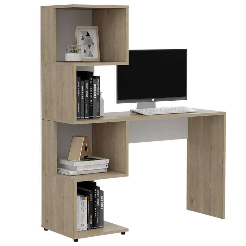 Los escritorios con estantería para tener un fácil acceso a tus