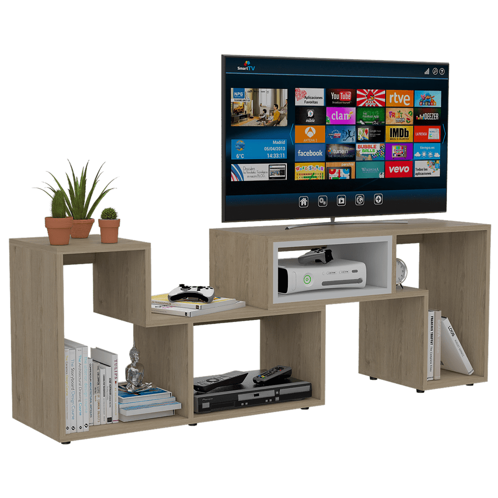 Mesa Para Tv Telmo, Chocolate, con Espacio Para Tv Hasta de 80 Pulgadas -  Tienda online Estra