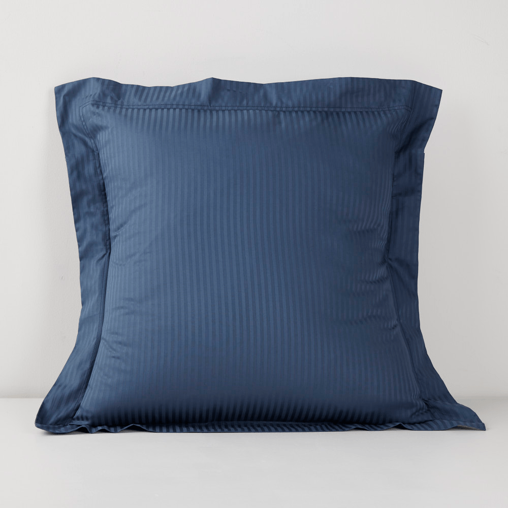 Forro Cojín 300 hilos Algodón Sateen Stripe 0.5 Azul - Distrihogar