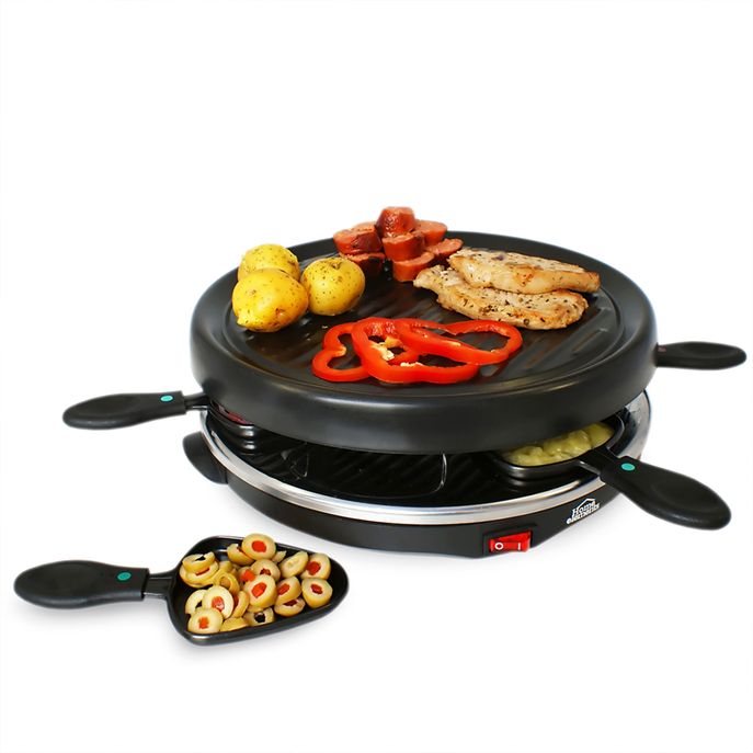 Raclette Grill Electrico Home Elements - Distrihogar