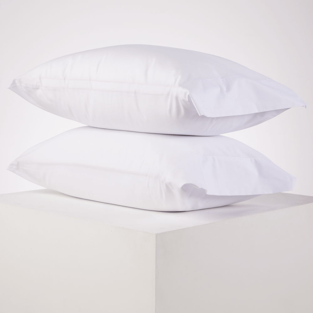 Set x 2 Fundas Essencial 180 hilos Blanco 50 x 73 cm - Distrihogar