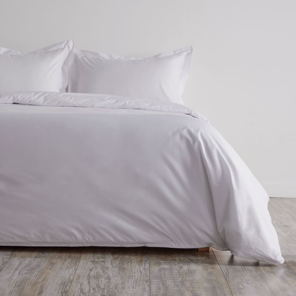 Cover Duvet - Funda Plumón Hotel Experience 300 Hilos Polialgodón Blanco - Distrihogar