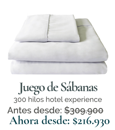 sábana 300 hilos hotel experience festival hotelero