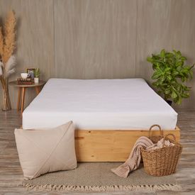 protector-de-colchon-acolchado-blanco-sencillo