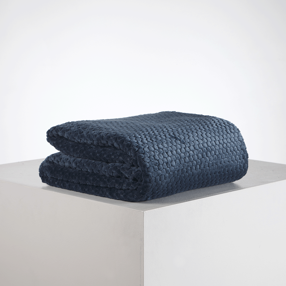 Cobija Flannel Fleece 280 gr Bee Azul - Distrihogar