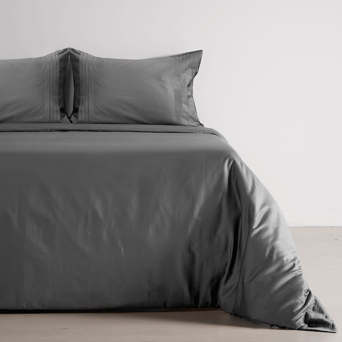 Cover Duvet - Funda Plumón Hotel Experience 400 Hilos 100% Algodón Cairo Gris - Distrihogar