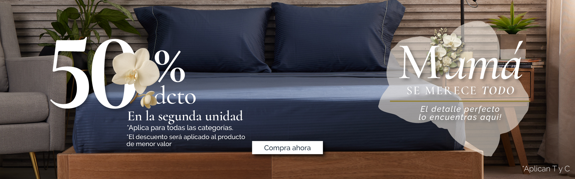 Mayo 50off en la 2 unidad