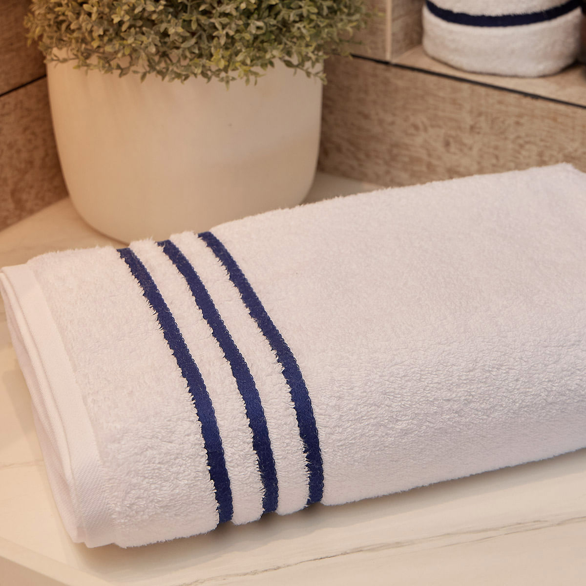 Toalla Spa Azul 100% Algodón 550 gr - Distrihogar