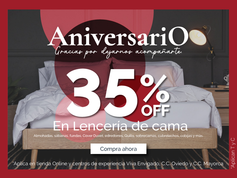 Agosto aniversario 35 off lencería de cama mobile