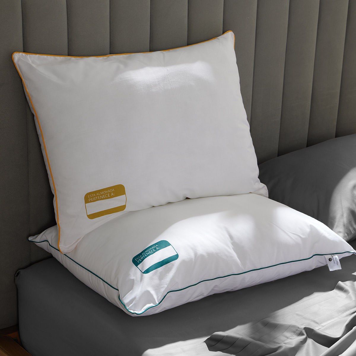 Set x 2 Almohadas (+) Plus Duplo Soporte Medio 50 x 70 Cm - Distrihogar