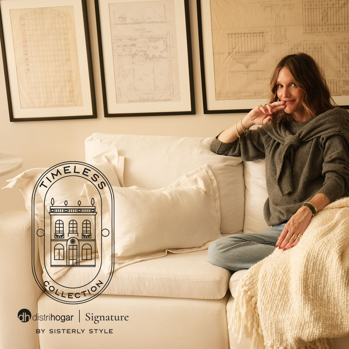 DH Signature by Sisterly Style Cojín Rectangular Timeless - Distrihogar